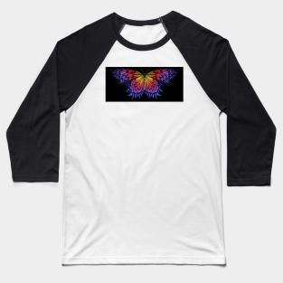 Butterfly Colours Baseball T-Shirt